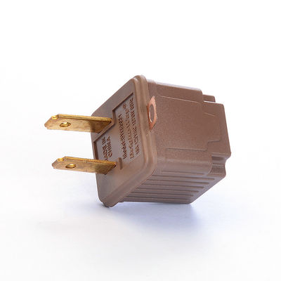 Adaptador portátil de toma de corriente ETL estándar estadounidense para carga móvil 1 tomas de corriente y conexión a tierra automática