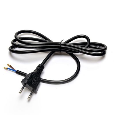 Material de conductor de cobre sin oxígeno 2.5A Brasil 2 cables de alimentación de enchufe redondo para electrodomésticos