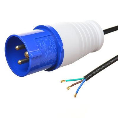 3M EU Cable de alimentación recableable 16A 3P IP44 Interiores y exteriores a prueba de polvo Cable de conexión industrial a prueba de agua H05VV-F 3X1.5MM VDE