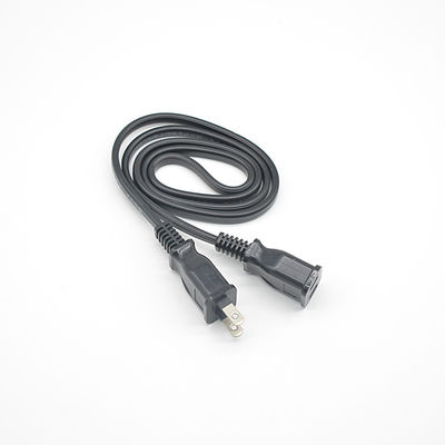 Electrónica de consumo Japón Certificación PSE 2 pines 2 puntas Cable de cable eléctrico de PC con material de chaqueta de PVC