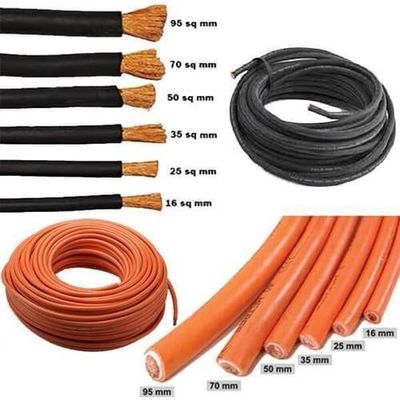16mm2 25mm2 70mm2 Double Insulation Welding Power Cable for Welding Machine PVC Insulation Material 100M/1roll Length