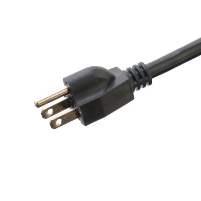 Protección contra sobretensiones portátil de 6 tomas de corriente Estándar estadounidense ETL Correa de alimentación para electrodomésticos en color negro