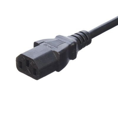 Aplicación para el hogar Oxígeno libre de cobre en cadena 3 pin 16A enchufe Cordón de alimentación C13 conector negro Italia Cordón de alimentación estándar