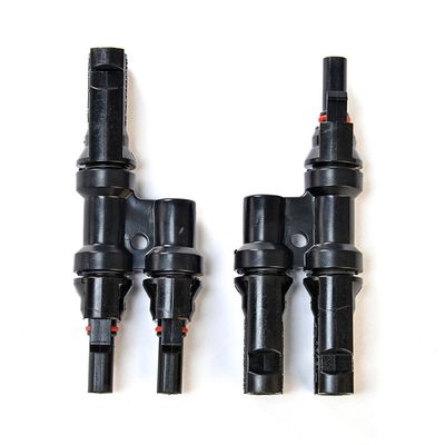 Conector eléctrico para cables fotovoltaicos aéreos de conductor en cadena con fusible, aislamiento IP65 resistente al agua y cobre enlatado
