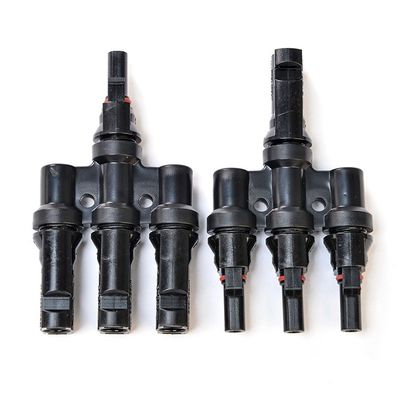 Conector eléctrico para cables fotovoltaicos aéreos de conductor en cadena con fusible, aislamiento IP65 resistente al agua y cobre enlatado