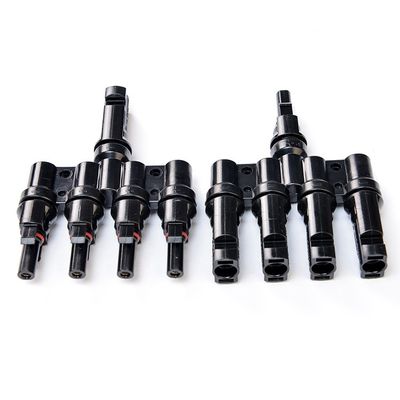 Conector eléctrico para cables fotovoltaicos aéreos de conductor en cadena con fusible, aislamiento IP65 resistente al agua y cobre enlatado