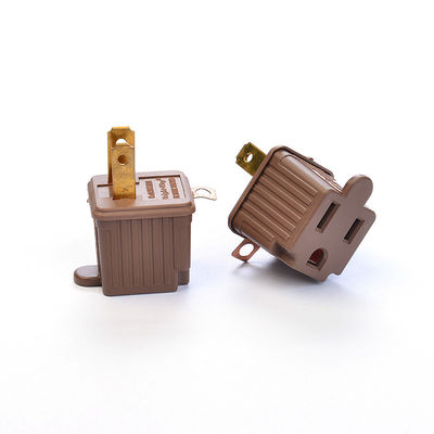 Adaptador portátil de toma de corriente ETL estándar estadounidense para carga móvil 1 tomas de corriente y conexión a tierra automática