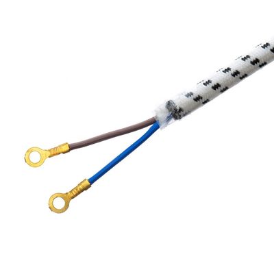 10A/250V PSE 2Pin Plug Power Cord 4.8mm Terminal White SNI with Long-lasting Oxygen Free Bared Stranded Copper