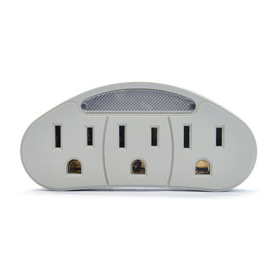 Adaptador portátil de toma de corriente ETL estándar estadounidense para carga móvil 1 tomas de corriente y conexión a tierra automática