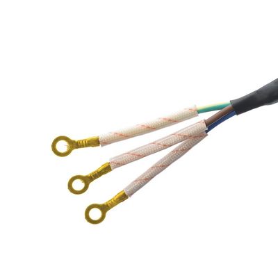 SNI Certificado 16A Conector trenzado Cordones de extensión de cable de alimentación para computadoras portátiles Especificación del cable H03RT-F 3x0.75-1.5MM2 Blanco