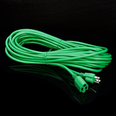Verde Impermeable Estándar Americano de 3 pines Verde ETL Cordón de Extensión de Trabajo Pesado Electrodoméstico Nivel IP IP11