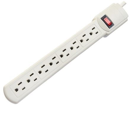 Residencial / de uso general de la norma estadounidense ETL de la banda de alimentación portátil 8 toma para electrodomésticos en y red N / A