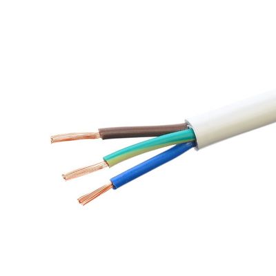 Rango de temperatura -5C a 70C RVV 3 núcleo 3X0.75mm2 Protección aislada blanca Cable de alimentación eléctrica con conductor en cadena