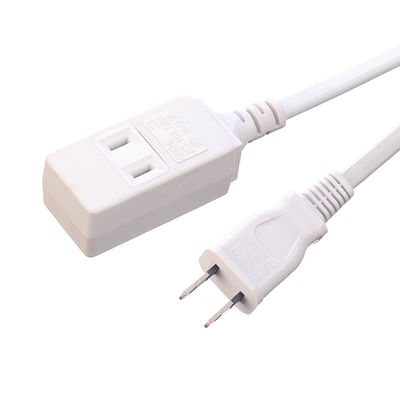 2X2mm2 Conductor de cobre sin oxígeno JET 2 Pin Plug Tipo de extremo masculino Japón PSE Cordón de extensión de portátil estándar