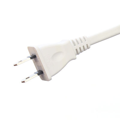 2X2mm2 Conductor de cobre sin oxígeno JET 2 Pin Plug Tipo de extremo masculino Japón PSE Cordón de extensión de portátil estándar