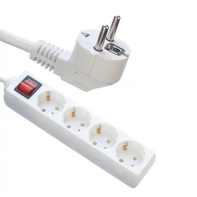 CE Certificated EU Extension Socket Power Strip with 3x1.5mm Cable and Switch WIFI NO Standard EU 1 Meter Cable With Switch