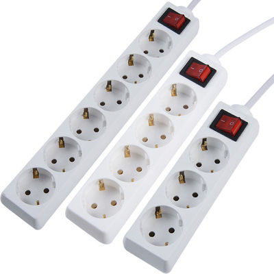 CE Certificated EU Extension Socket Power Strip with 3x1.5mm Cable and Switch WIFI NO Standard EU 1 Meter Cable With Switch