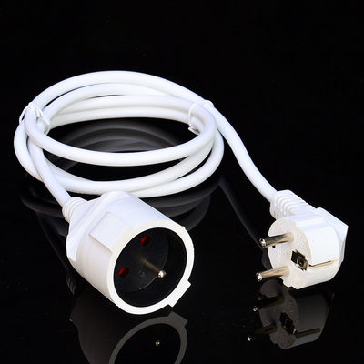 Cable de extensión de pin redondo de 3 puntas Blanco Cable de extensión SNI para el hogar