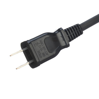 Cordón de extensión de electrodomésticos PSE Certificado Cordón de alimentación de CA Japón Enchufe de chorro Tipo de extremo femenino Estándar 2 tapones planos