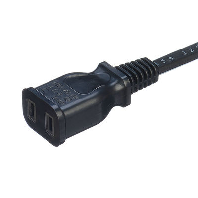 Cordón de extensión de electrodomésticos PSE Certificado Cordón de alimentación de CA Japón Enchufe de chorro Tipo de extremo femenino Estándar 2 tapones planos