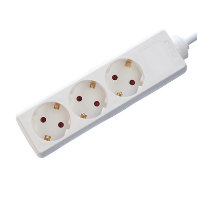 Cable de extensión universal de 3m 3 Way y enchufe de interruptor para enchufe de energía de múltiples enchufes Extensión 3 * 0,75 Opción personalizada blanca