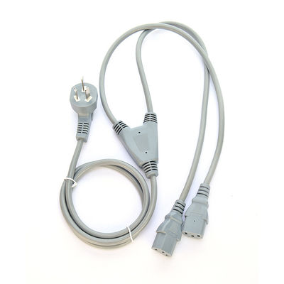 Commercial Grade CCC Certified Computer Power Cord Y Splitter 3C Plug with 2 Way C13 Plug Socket 16a 3pin el cable de energía de la computadora es de grado comercial CCC Certified Computer Power Cord Y Splitter 3C Plug with 2 Way C13 Plug Socket 16a 3pin