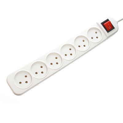 Israel Corda de extensión de la banda de alimentación con 5 tomas universales y el cable de alimentación extendido 3 Pin Prong enchufe de voltaje nominal 220V