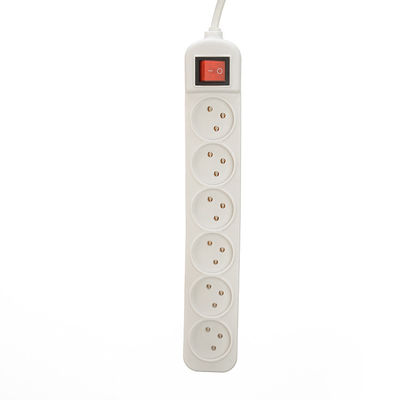 Israel Corda de extensión de la banda de alimentación con 5 tomas universales y el cable de alimentación extendido 3 Pin Prong enchufe de voltaje nominal 220V