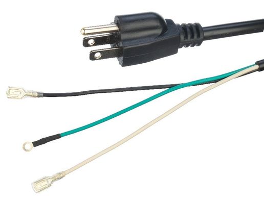 Cables de alimentación Cables de extensión ETL Cordón de alimentación estándar Marrón longitud 5FT / OEM Black Plug Socket 2 pin Cordón de alimentación para electrodomésticos