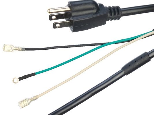 Cables de alimentación Cables de extensión ETL Cordón de alimentación estándar Marrón longitud 5FT / OEM Black Plug Socket 2 pin Cordón de alimentación para electrodomésticos