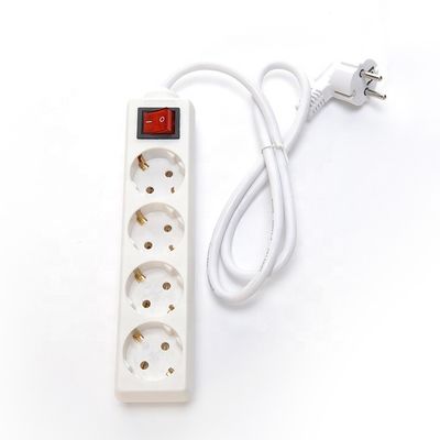 3x4 Cordón de extensión del cable de alimentación enchufe universal 4 bandas enchufes de extensión eléctrica con red SDK y 220V de voltaje nominal