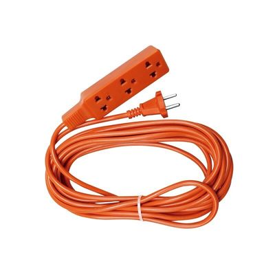 Material de conductor de cobre sin oxígeno con hebras desnudas Protector contra sobretensiones Correa de energía Naranja Euro 2 Rodillo Pin Plug SJT 2/16AWG