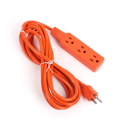 Material de conductor de cobre sin oxígeno con hebras desnudas Protector contra sobretensiones Correa de energía Naranja Euro 2 Rodillo Pin Plug SJT 2/16AWG