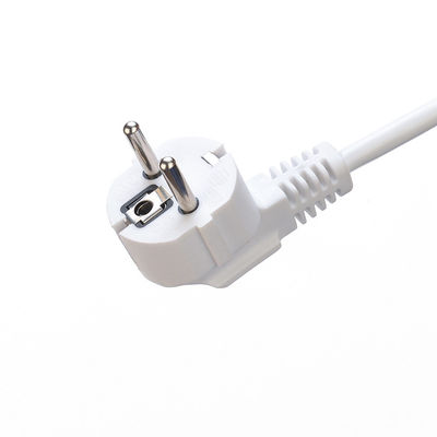 Protección contra sobretensiones de banda de alimentación tipo UE 3 Conector de cable de extensión de banda con H03vvh2 f 2x0.75mm2 Cable de alimentación y enchufe eléctrico
