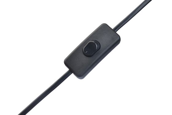 2.5A 2 cables eléctricos de enchufe de enchufe de caldera negra con conector o enchufe conductor de cobre de cadena sin oxígeno