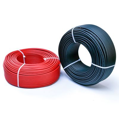 Rango de temperatura -40C a 90C Sistema de energía solar Cable DC de 4 mm y 6 mm para panel solar 6 10 Sq Mm1500V chaqueta XLPE