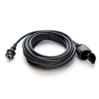 Material de conductor de cobre sin oxígeno con rosca desnuda Cordón de alimentación de CA para la industria al aire libre 3m Negro H07RN-F Eu Cordón de alimentación