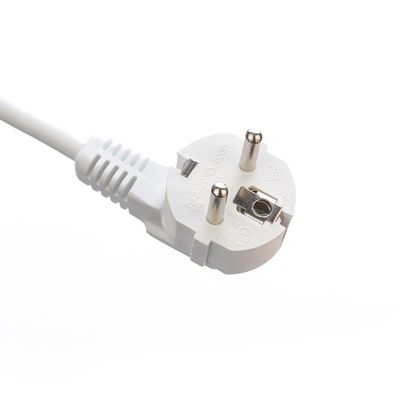 Varios estándares Cable de alimentación de 3 * 0,75 mm Multiplug Socket de alimentación de extensión de 3 vías Cable de extensión universal 250V/16A Blanco