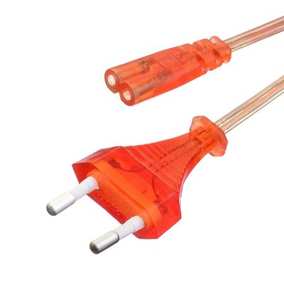 Commercial Direct 2.5A 2 Pin Plug Cables de alimentación Black Kettle Plug con conector VDE del cable de alimentación IEC60320 C7