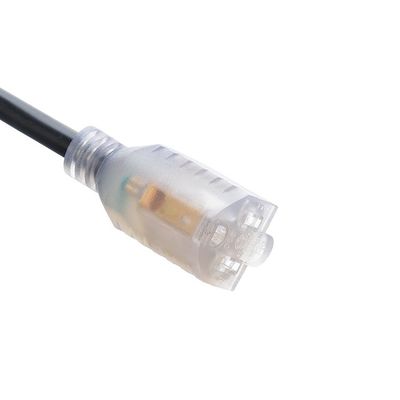 Cordón de extensión exterior de 3 pines con extremo iluminado tipo NEMA