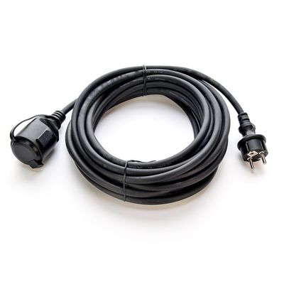 Outdoor VDE Standard Schuko Plug with 2 Pole Waterproof Socket 220V/16A IP44 Waterproof Plug Socket Cover Length 5M Network SDK