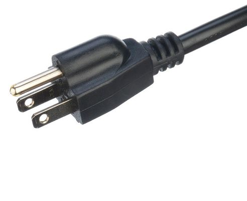 Oxygen Free Bared Stranded Copper Conductor Material ETL Listed Power Cords Extension Cords NEMA Plug With C13 for Computer