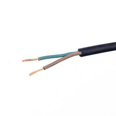 VDE estándar H05rr f Cable de alimentación de caucho 2x0.75 eléctrico para electrodomésticos -5C a 70C 2C X0.75MM2 secciones normales