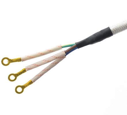 Cordón de energía trenzado de algodón de 3 puntas de tensión nominal 250v Tierra estándar de tierra para cocinas de arroz en el mercado de Indonesia