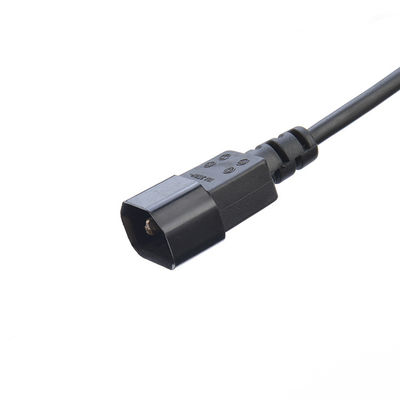 Bared Stranded Copper Conductor Material C13 to C14 AC Power Cords Extension Socket for PDU Computer UPS Server