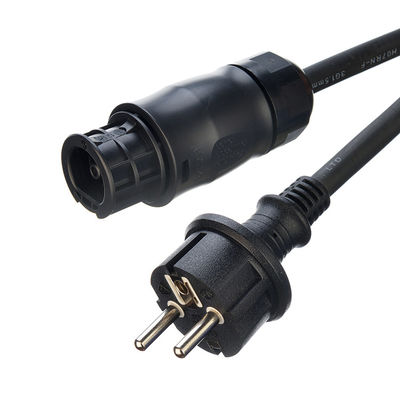 Cable de microinversor fotovoltaico solar de conductor de cobre sin oxígeno BC01 Schuko Plug IP68