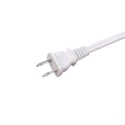 Conector de 2 pines blanco ETL estándar con cable 18 AWG Nema 1-15p a 1-15r Cordón de extensión de hombre a mujer con corriente nominal de 13A