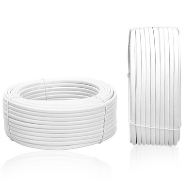 Cables de cobre blancos con certificación H03VVH2-F 300/300V Flexibles de 2x0,75 mm2 para edificios domésticos