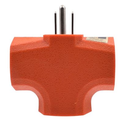 SDK Network 15-amp Adapter 3 Grounding 1 to 3 Outlets Heavy Duty Nema 5-15p to Multiple Nema 5-15r Waterproof Multipurpose Extension Socket