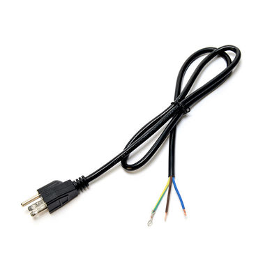 Especificación del cable 16/14/18AWG ETL Cables de alimentación estándar para computadoras portátiles 15A NEMA-15P Máquina de fabricación de cables de alimentación de conexión de 3 fases